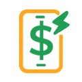 Convenient borrowing from your phone icon